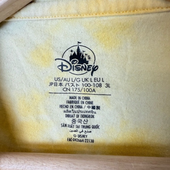 Disneyland Resort Short Sleeve Cropped Tie-Dye T-Shirt Large - Picture 2 of 3